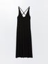 LC Waikiki V Neck Lace Detailed Strappy Women's Fantasy Nightgown